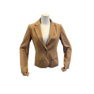 MERONA Tan camel Blazer business casual women workwear 4 classic elegant tailor